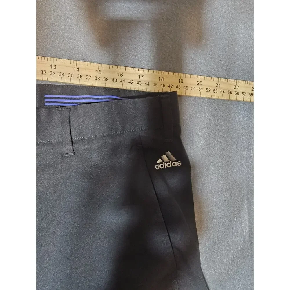 Adidas Golf Pants Men's 38x32 Black Climalite Straight Lightweight